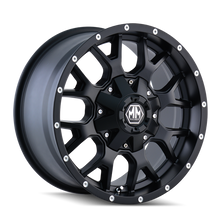 Load image into Gallery viewer, Mayhem 8015 Warrior 17x9 / 5x114.3 BP / 18mm Offset / 87mm Hub Matte Black Wheel