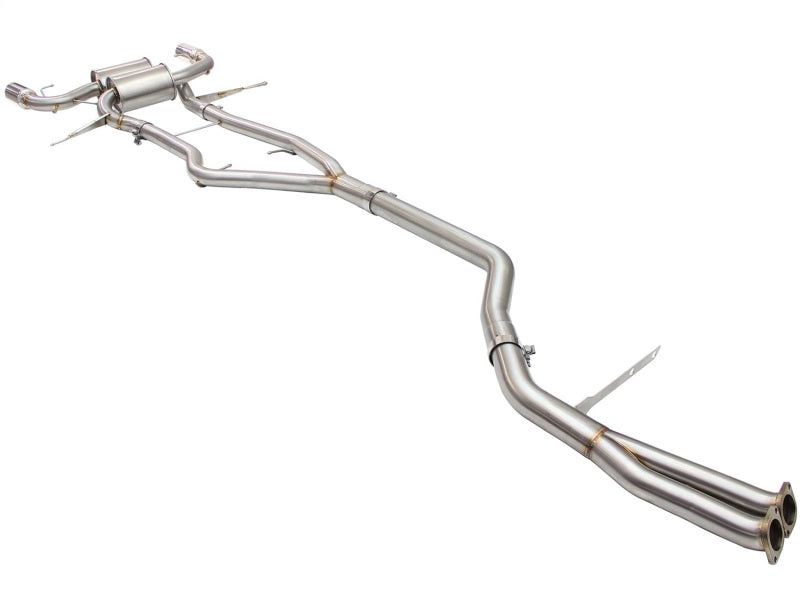 aFe MACHForce XP SS-304 Polish Tip 3.0in-2.5in Dia Cat Back Exhaust 11-13 BMW 335i (E90/E92) 3.0L