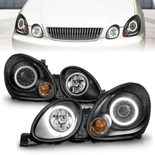 Load image into Gallery viewer, ANZO 1998-2005 Lexus Gs300 Projector Headlights w/ Halo Black