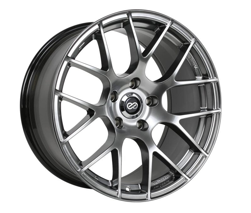 Enkei Raijin 19x8 32mm Offset 5x120 Bolt Pattern 72.6 Hub Bore Hyper Silver Wheel