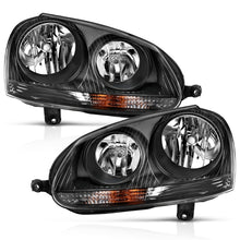 Load image into Gallery viewer, ANZO 2006-2009 Volkswagen Us Rabbit Crystal Headlight Black (Halogen Only)