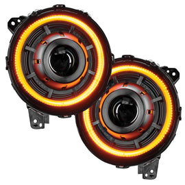 Oracle Jeep JL/Gladiator JT Oculus Bi-LED Projector Headlights - Amber/White Switchback