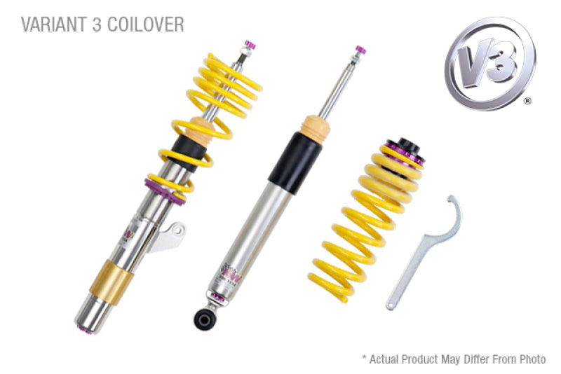KW Coilover Kit V3 Honda Civic; Coupe Hatchback Sedan w/ rear lower fork mounts