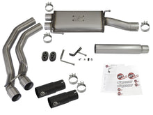 Load image into Gallery viewer, aFe Rebel Exhausts Cat-Back SS Ford F-150 04-08 V8 4.6/5.4L w/ Black Tips